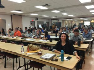 SPO Administrator Sarah Allen awaits her turn for training on Cost & Pricing in Kahului.