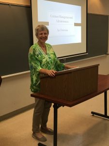 Acting Assistant Administrator Mara Smith greets the audience of 40+ in Kahului.